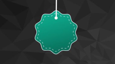 HD animasyon asılı büyük satış damgası