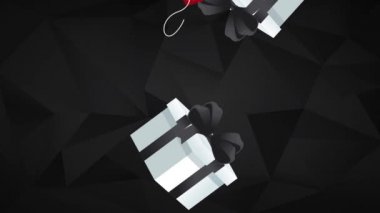 HD animasyon düşen hediye kutuları
