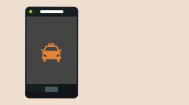 Smartphone Hd animasyon taksi uygulaması