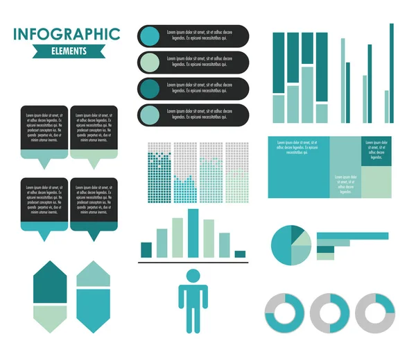 Concepto de elementos infográficos — Archivo Imágenes Vectoriales