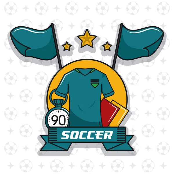 Liga torneo de fútbol — Vector de stock