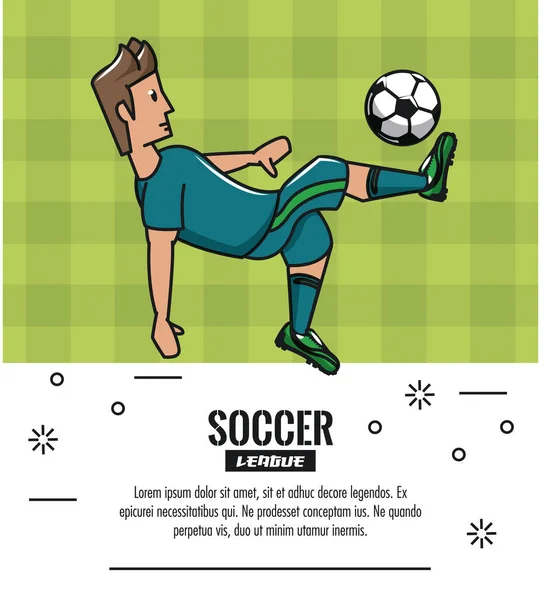 Fotbalový turnaj v infografice — Stockový vektor