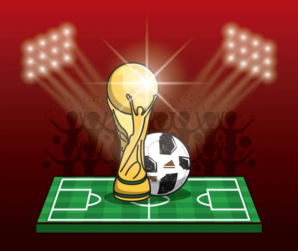 Soccer tournament infographic — Stock Vector