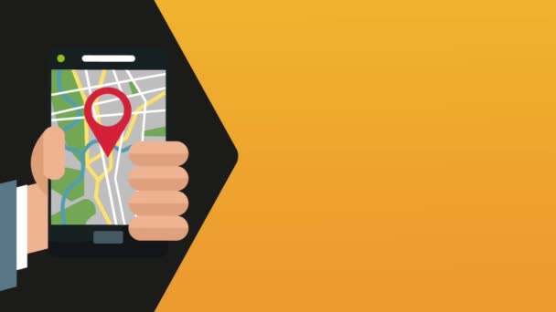 Application de taxi à partir du smartphone animation HD 