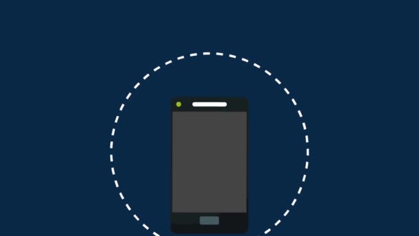 Smartphone GPS application en ligne animation HD 