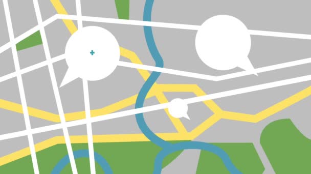 Taxi et nourriture application en ligne animation HD 