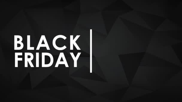 Viernes Negro con carrito de compras HD animación — Vídeos de Stock