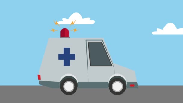 Online medical service HD animation — Stock Video