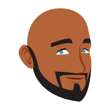 Adamın yüzü karikatür