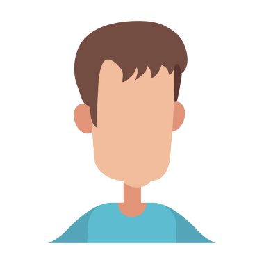 Genç adam meçhul profili