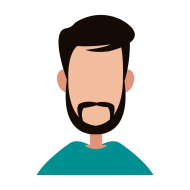 Genç adam meçhul profili