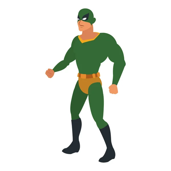 Kartun pahlawan super pria - Stok Vektor