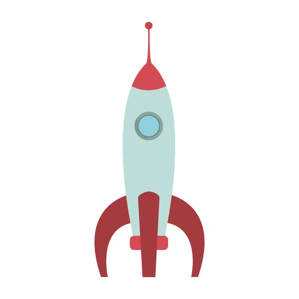 Cohete espacial despegando — Vector de stock