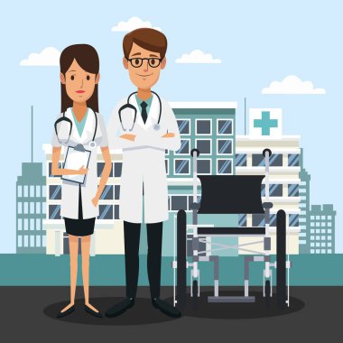 hastanesinde sağlık ekibi