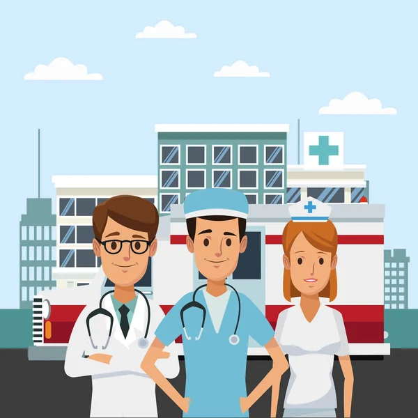 hastanesinde sağlık ekibi