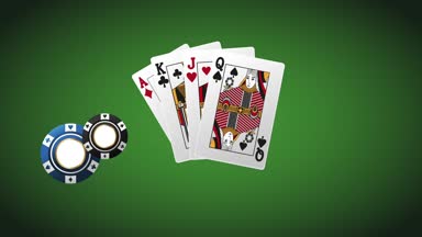 Poker kartları ve cips Hd animasyon