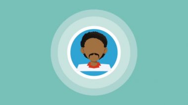 Sosyal ağ kavramı Hd animasyon