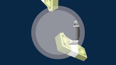 Hd animasyon düşen para wads