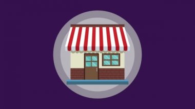 Hd animasyon yuvarlak sembolü saklamak