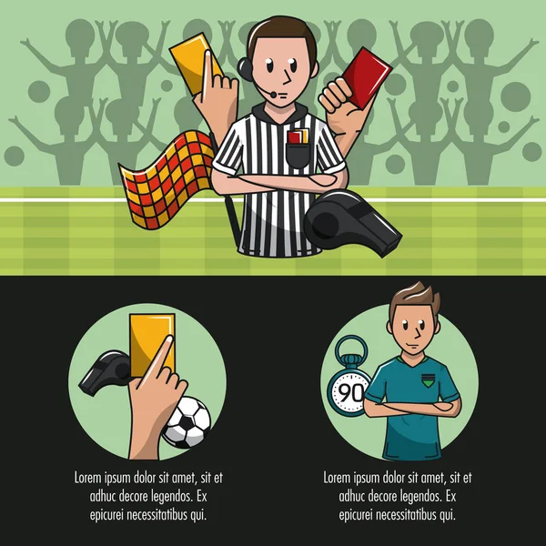 Voetbal toernooi infographic — Stockvector