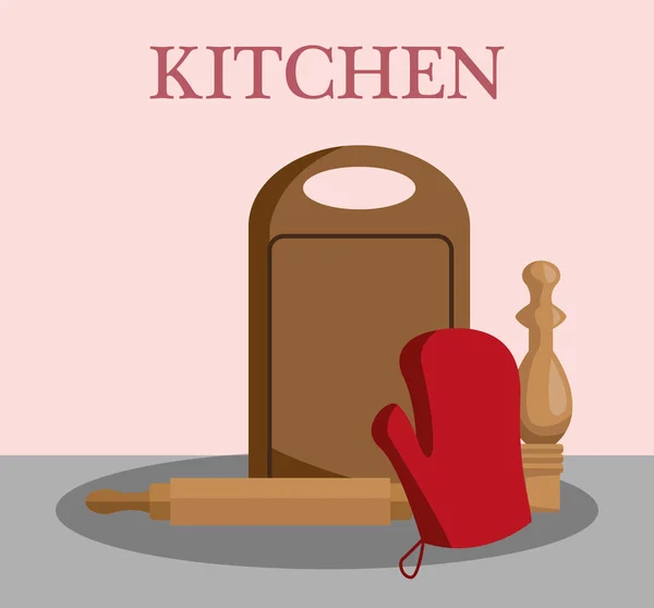 Koncepcja naczynia kuchenne — Wektor stockowy