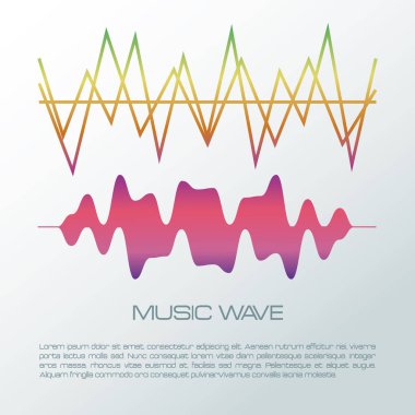 Müzik dalga Infographic