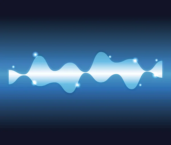 Dijital müzik dalgalar — Stok Vektör