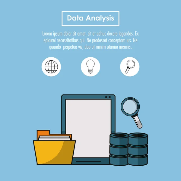 Infografika analýza dat — Stockový vektor