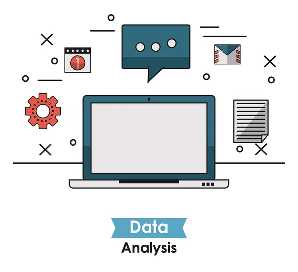 Datenanalyse-Konzept — Stockvektor