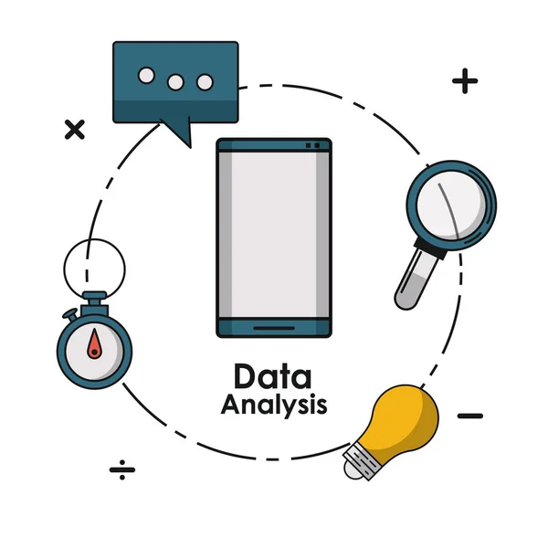Концепция анализа данных — стоковый вектор