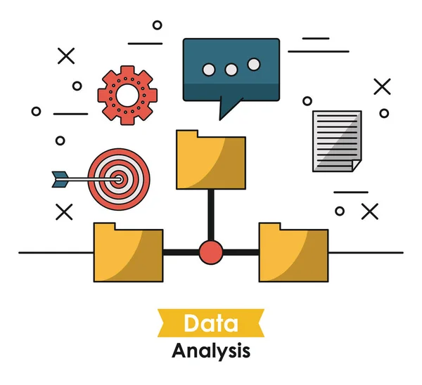 Datenanalyse-Konzept — Stockvektor