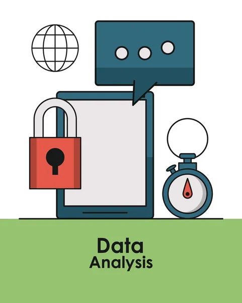 Datenanalyse-Konzept — Stockvektor