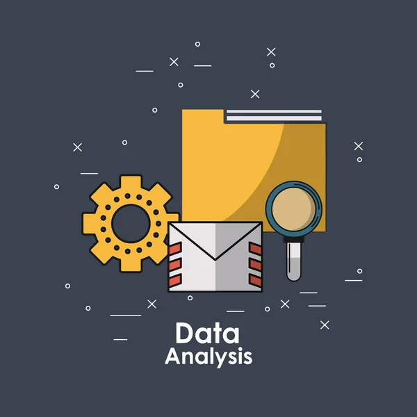 Begreppet dataanalys — Stock vektor