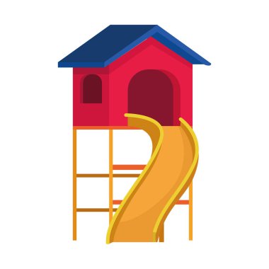 açık hava oyun alanı simgesi, düz tasarım