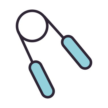 ip atlama spor izole simgesi