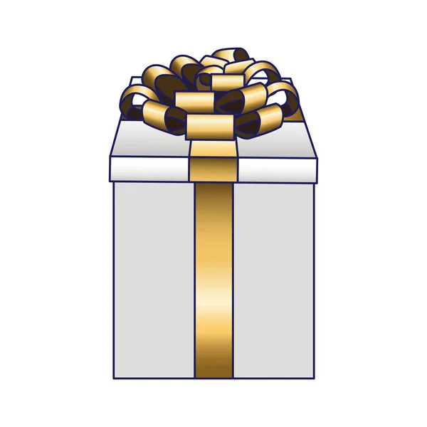 Icona della scatola regalo, design piatto — Vettoriale Stock
