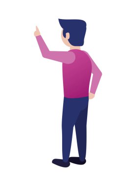 Genç adam avatar karakter simgesi