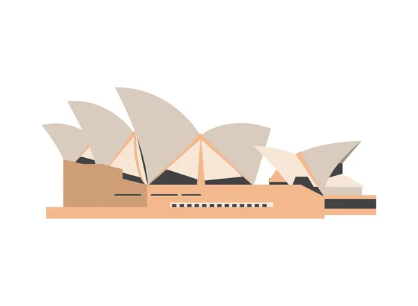 Sidney opera house moniment icon — Stock Vector