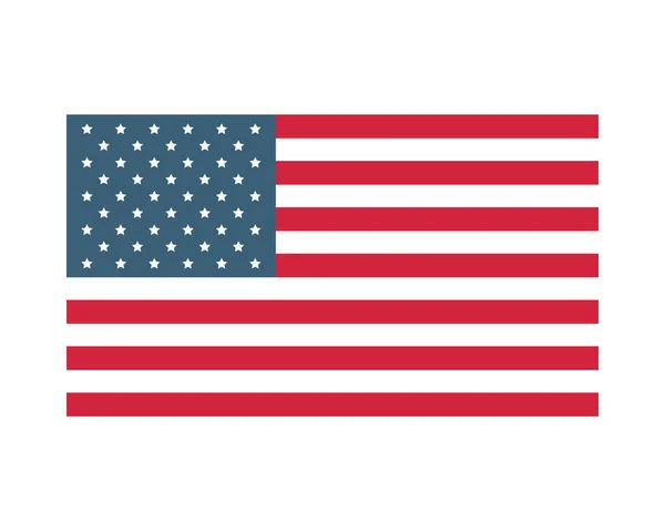 Verenigde Staten Amerikaanse vlag pictogram — Stockvector