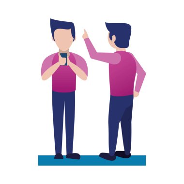 Genç erkekler akıllı telefon avatarları kullanıyor