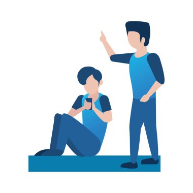 Genç erkekler akıllı telefon avatarları kullanıyor