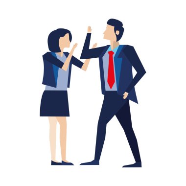 zarif iş çift işçi avatarları karakterler