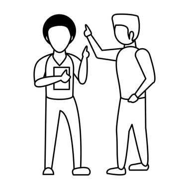 Genç erkekler akıllı telefon avatarları kullanıyor