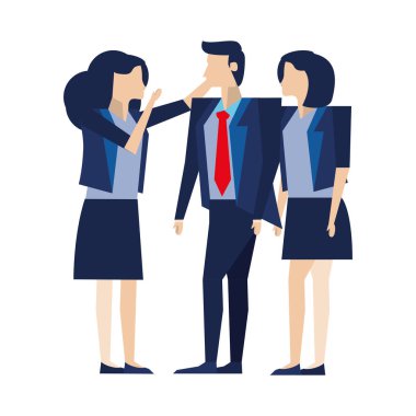 Zarif iş adamları karakterleri avatarlar