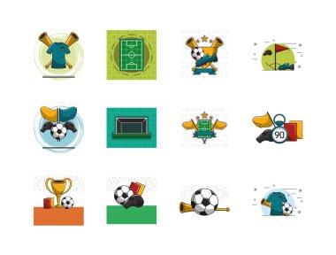 Futbol spor simgeleri demeti