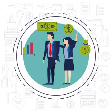 zarif iş çift işçi avatarları karakterler