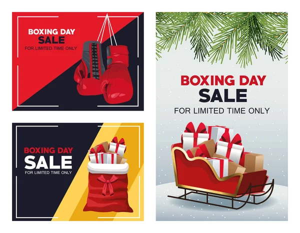 Boks günü indirimli posterler.
