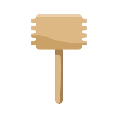 steak hammer icon, kitchen utensils design