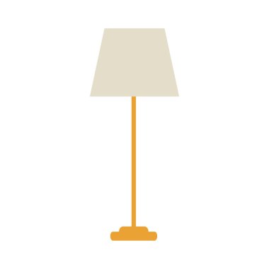 floor lamp icon, flat design
