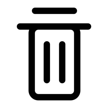 Çöp tenceresi atıkları izole edilmiş simge